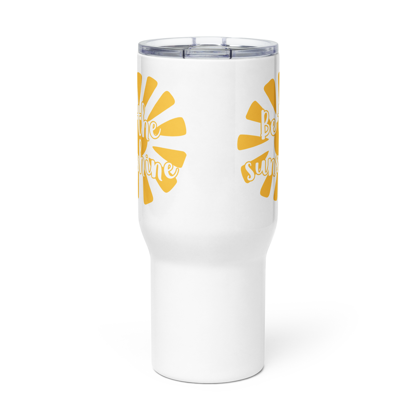 Travel mug with a handle