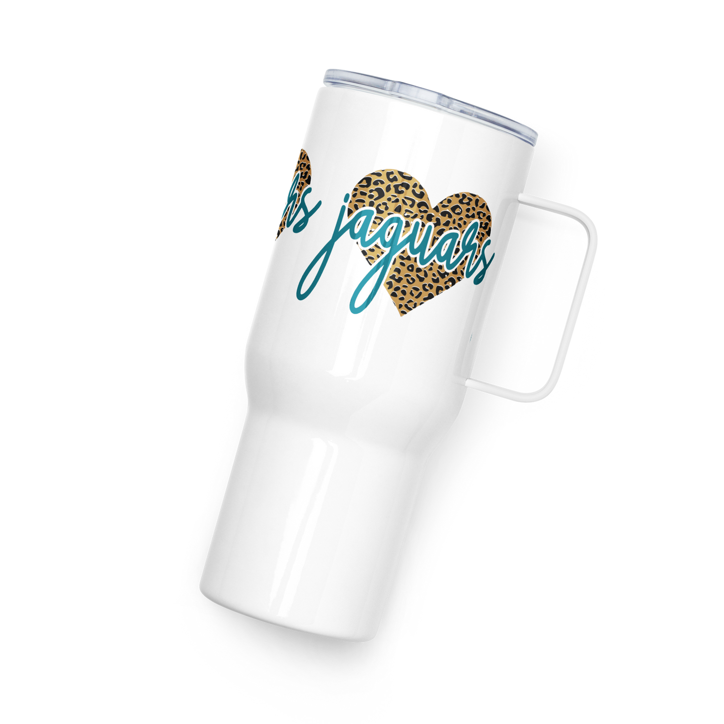 "Jaguar Heart" Travel mug with a handle