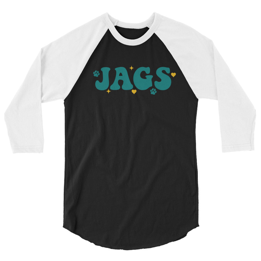 "Jags" 3/4 sleeve raglan shirt