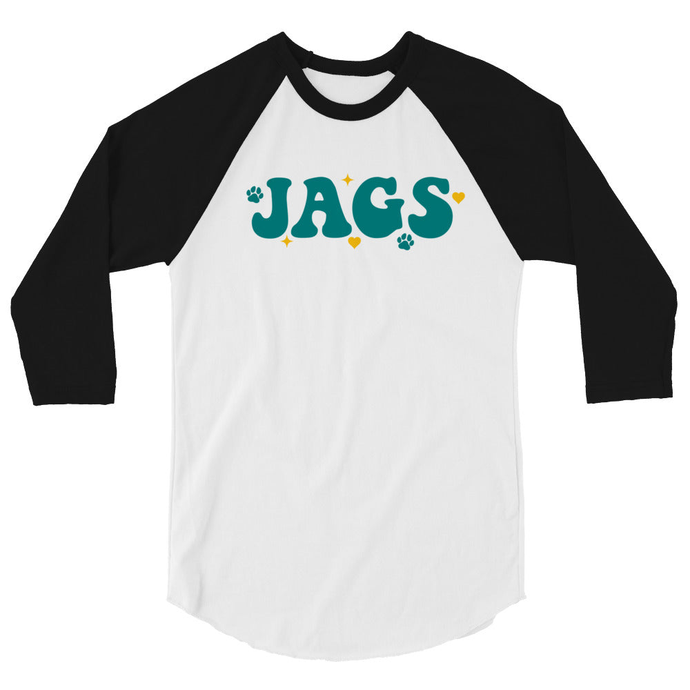 "Jags" 3/4 sleeve raglan shirt