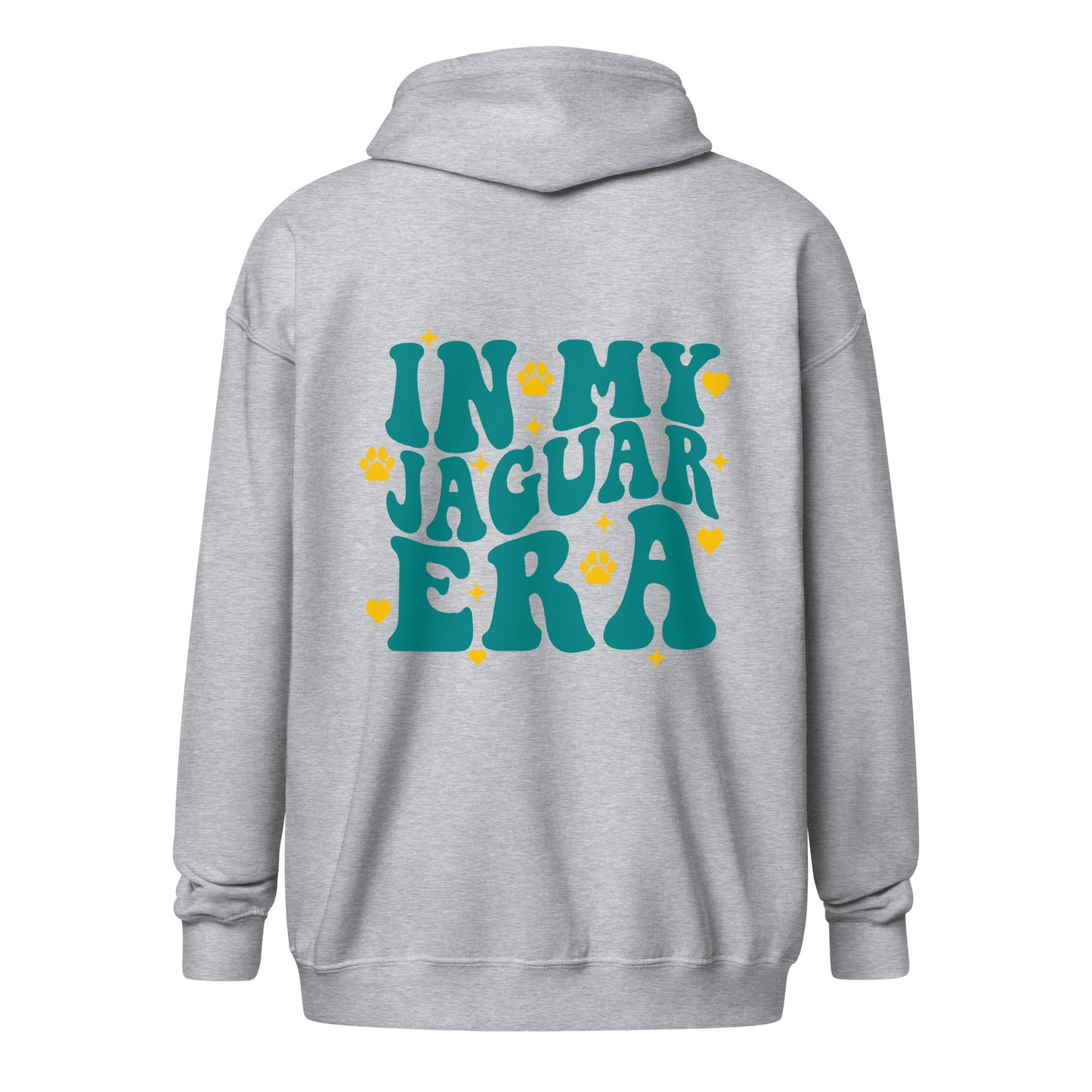 "In My Jaguar Era" heavy blend zip hoodie