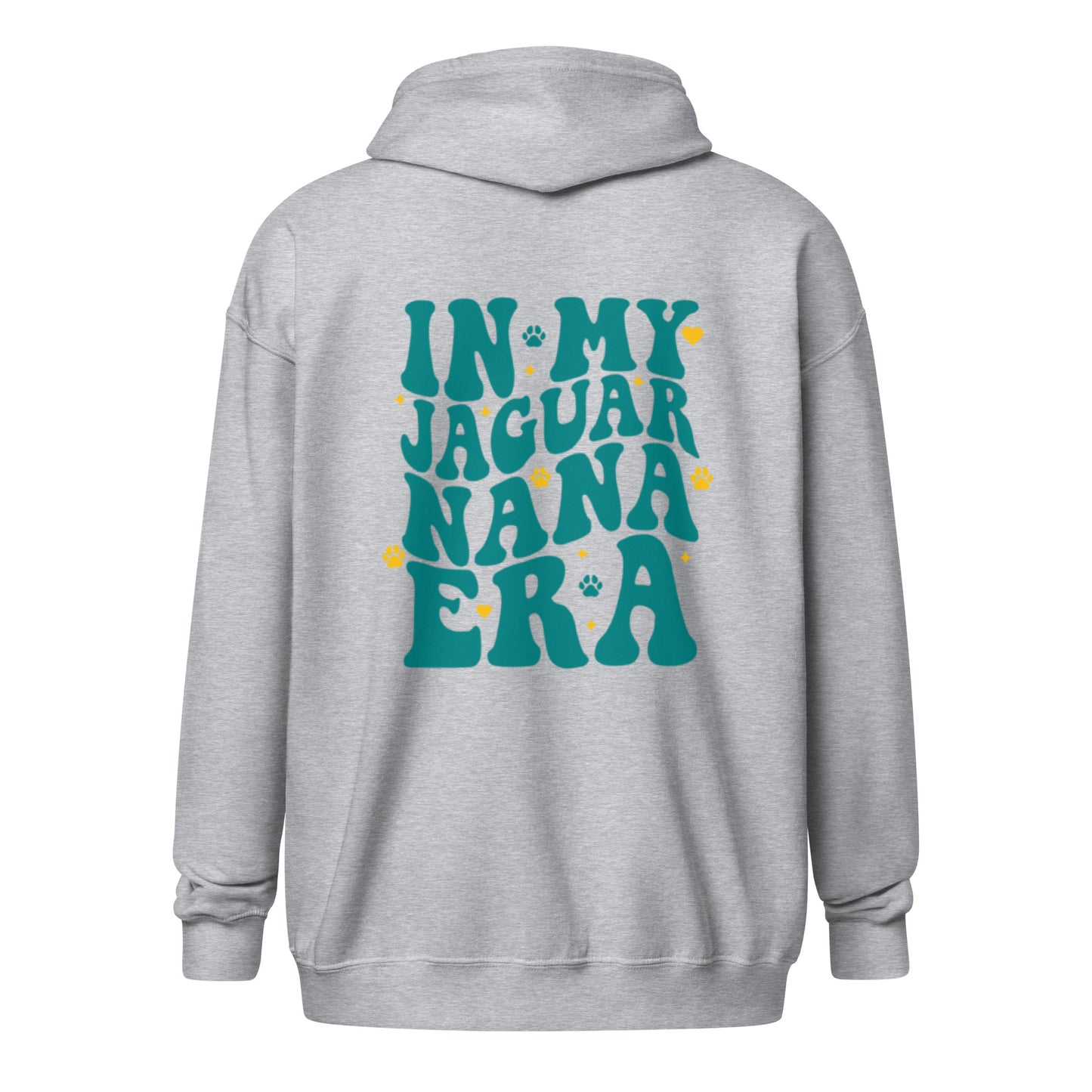 "In My Jaguar Nana Era" Unisex heavy blend zip hoodie