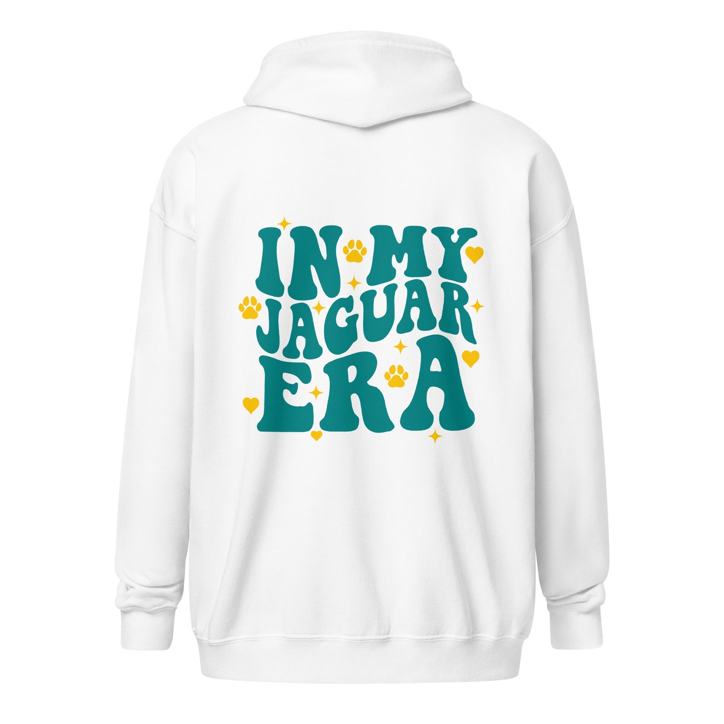 "In My Jaguar Era" heavy blend zip hoodie