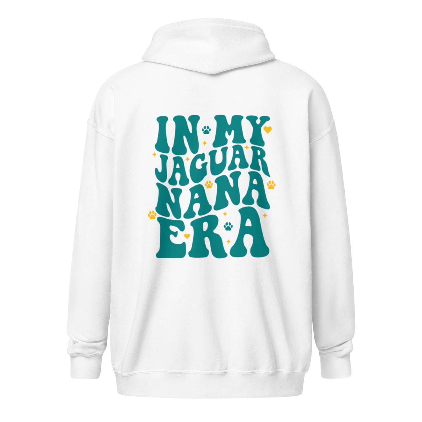 "In My Jaguar Nana Era" Unisex heavy blend zip hoodie