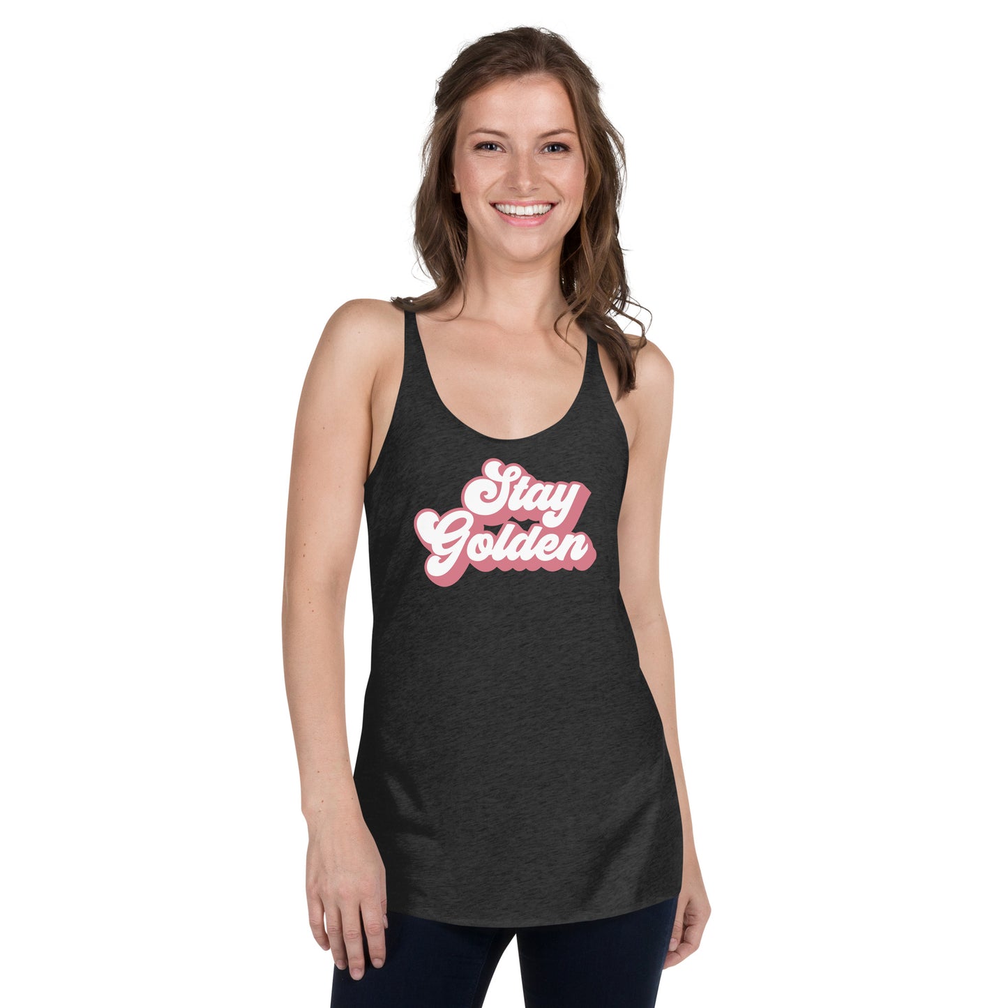 "Stay Golden" Women's Racerback Tank