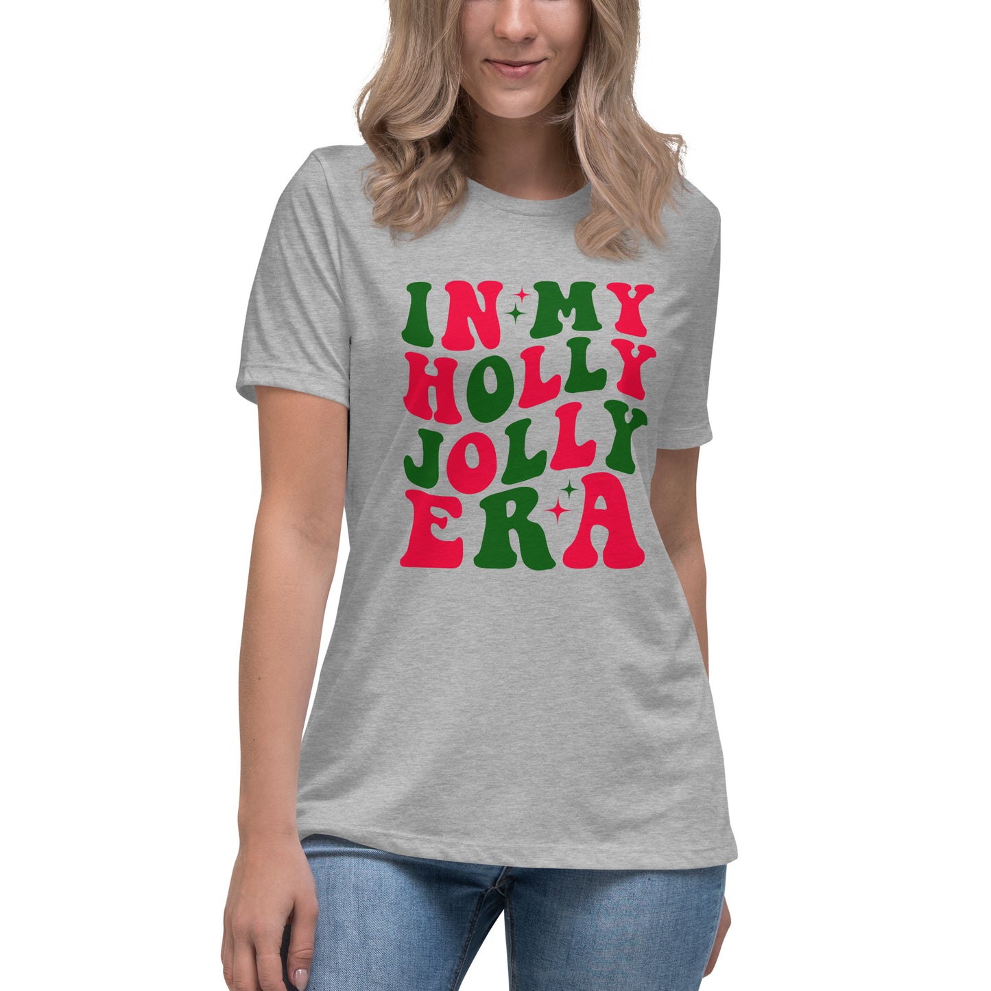 "In My Holly Jolly Era" Women's Relaxed T-Shirt