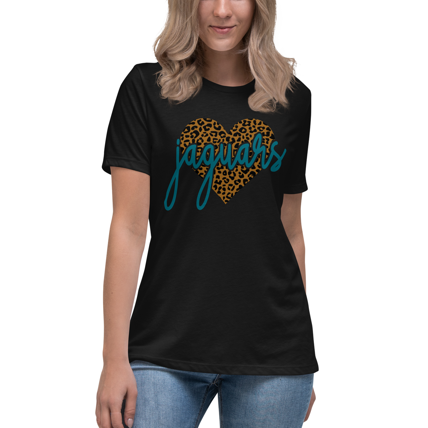 "Jaguar Heart" Women's Relaxed T-Shirt