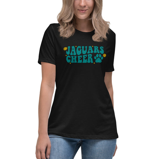 "Jaguars Cheer" Women's Relaxed T-Shirt