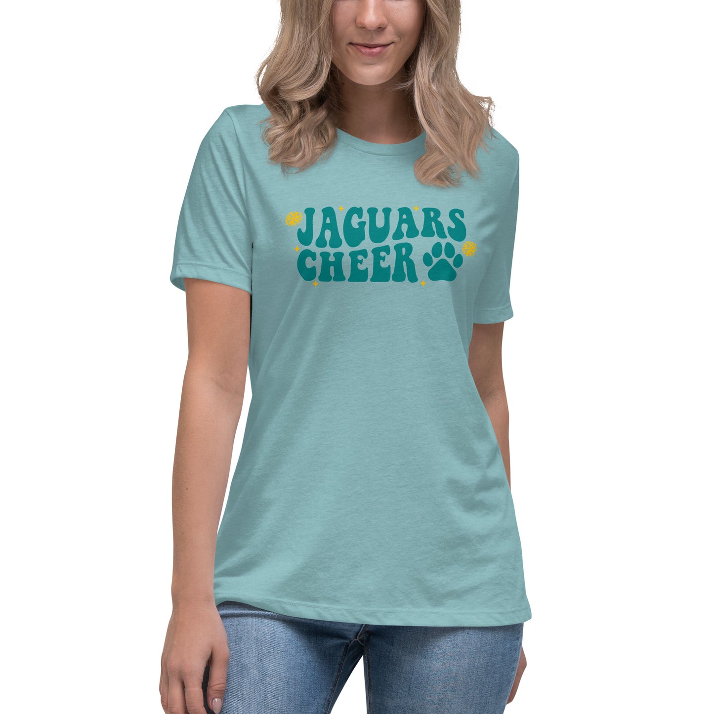 "Jaguars Cheer" Women's Relaxed T-Shirt