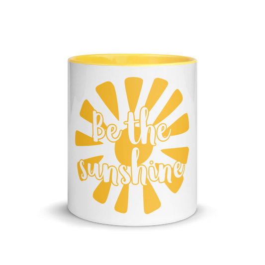 "Be the Sunshine" Mug with Color Inside