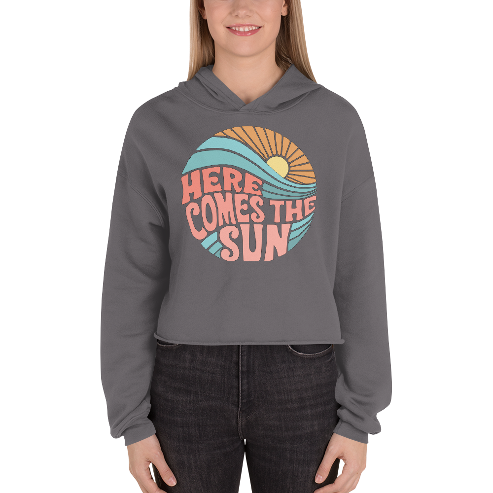 "Here Comes the Sun" Crop Hoodie