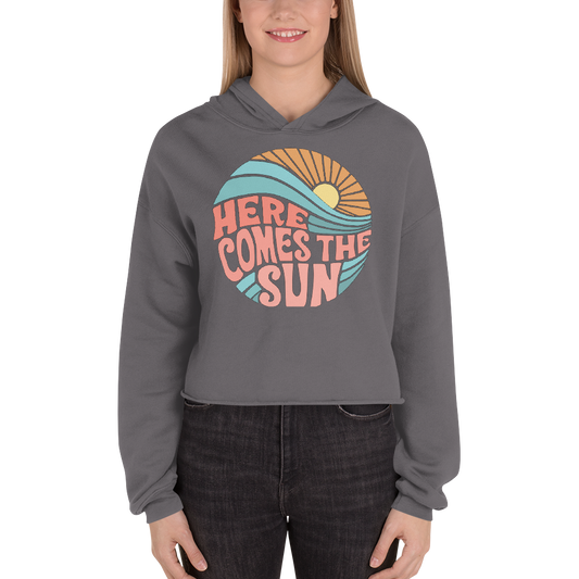 "Here Comes the Sun" Crop Hoodie