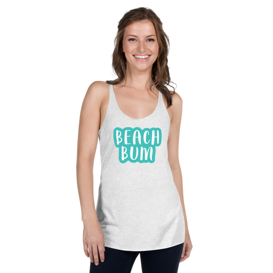 "Beach Bum" Women's Racerback Tank